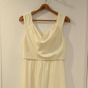 vintage 1970s cream colour dress